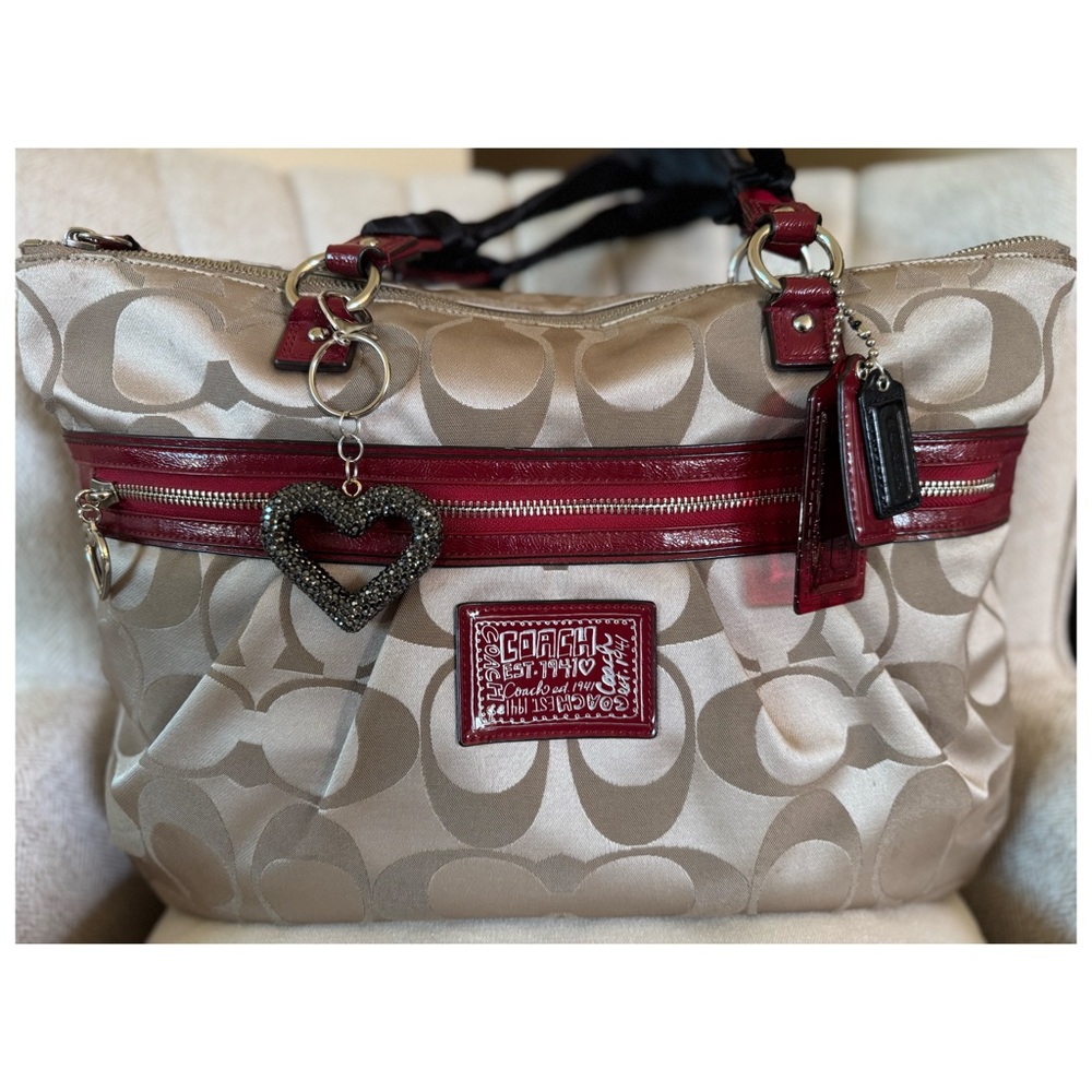 Coach Sateen Poppy Tote